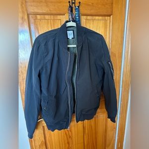 Mens Grey Gap Bomber Jacket Size Small